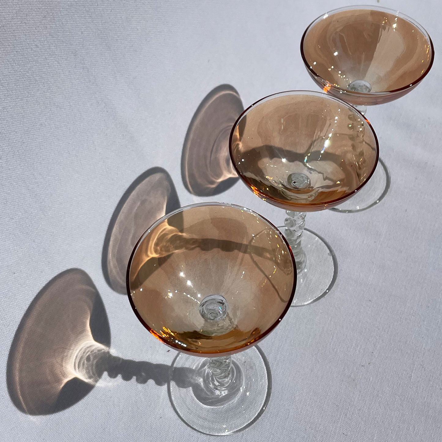 Lustre style mini champagne flutes