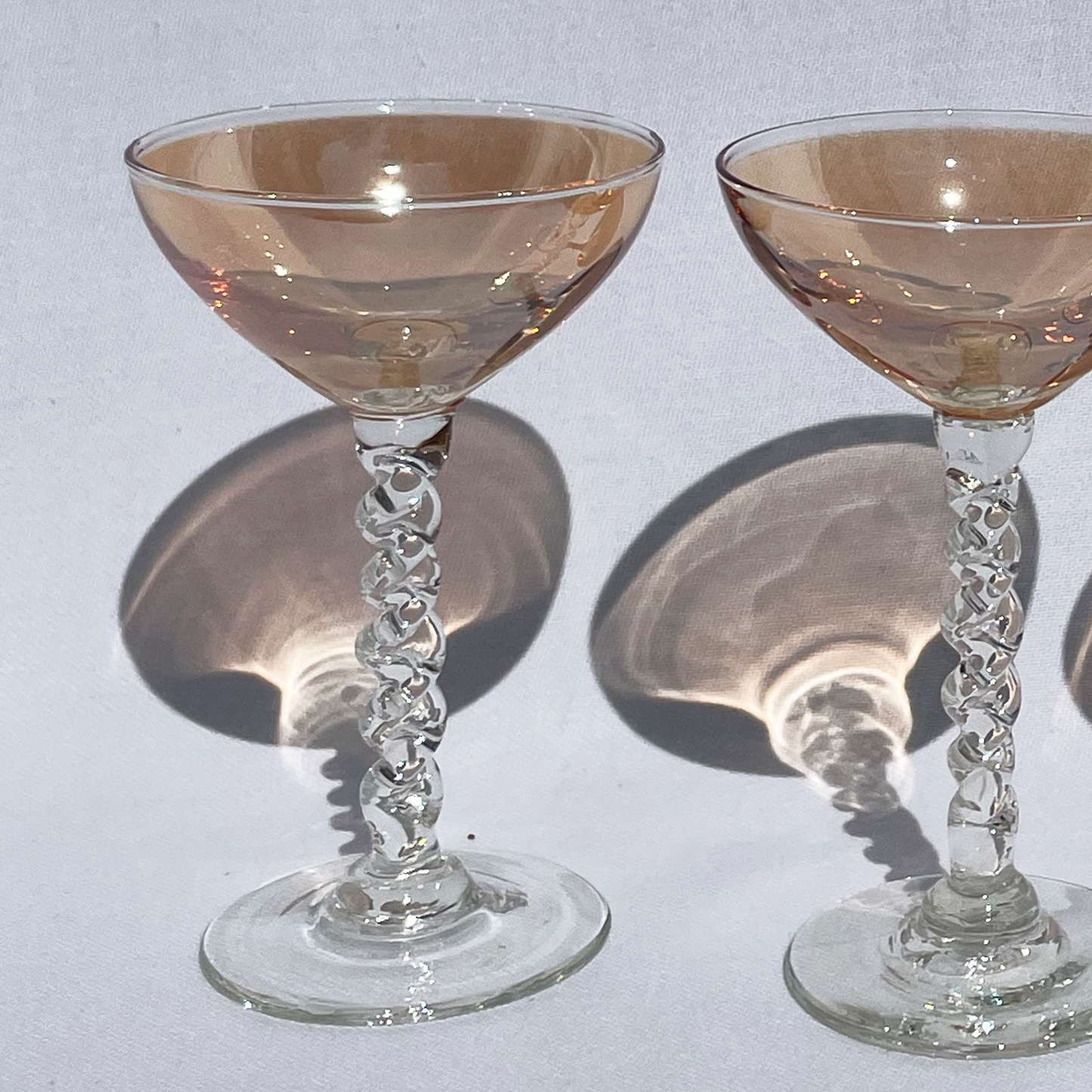 Lustre style mini champagne flutes