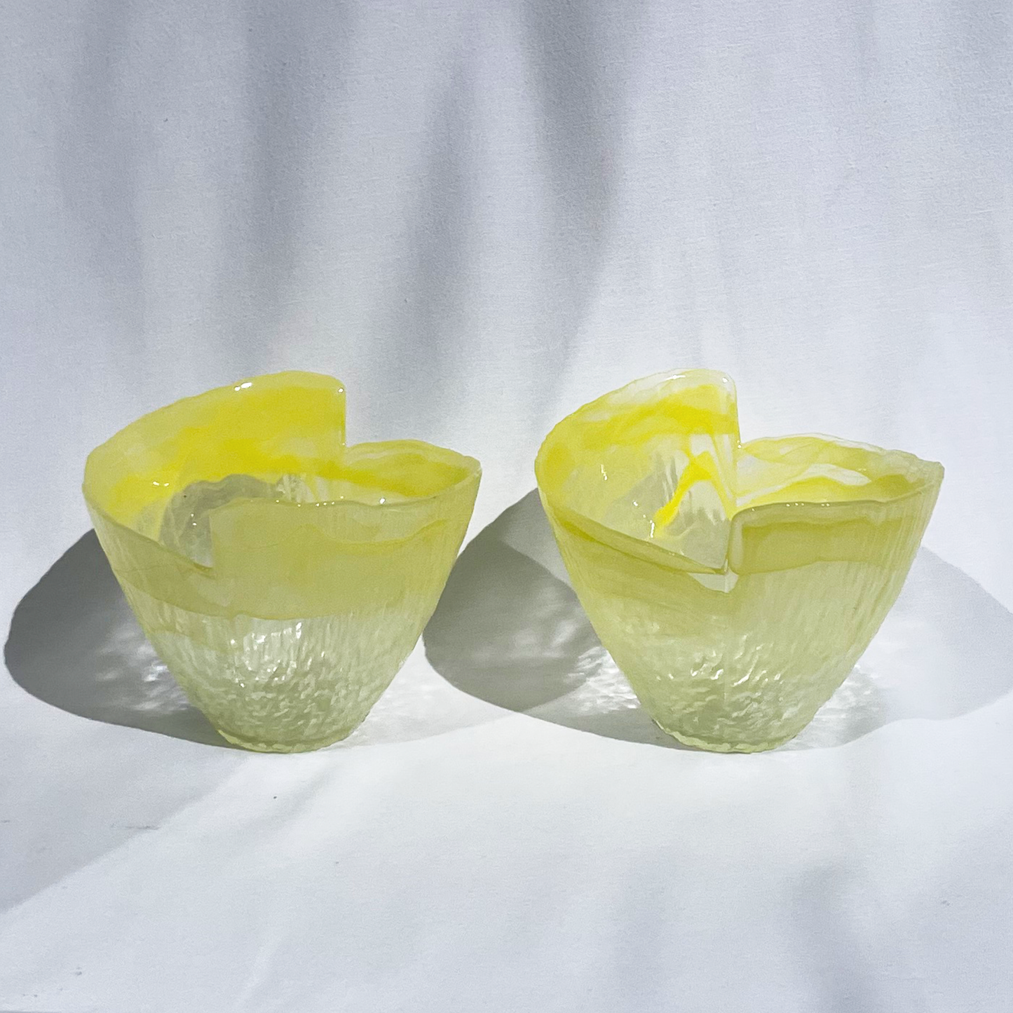 Murano lavorazino glass bowls