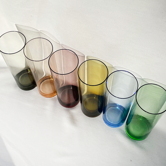 Vintage Harlequin highball glasses