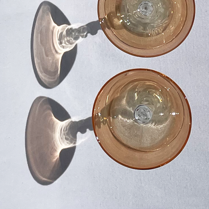 Lustre style mini champagne flutes